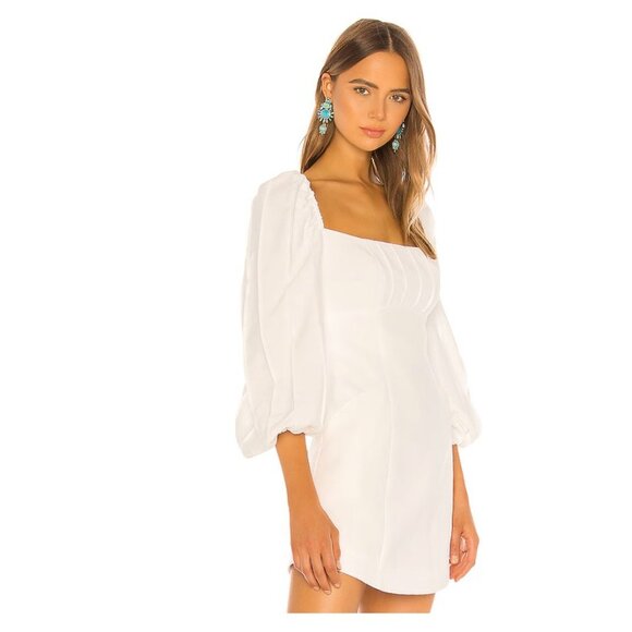 C/MEO Collective Over Again Long Sleeve Ivory Mini Dress S 4 - Picture 2 of 7